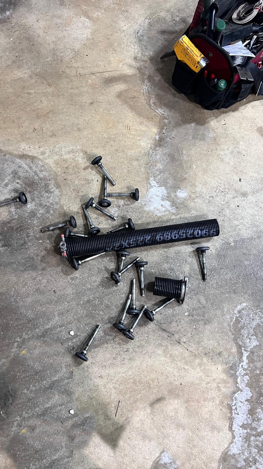 Garage door spring replacement