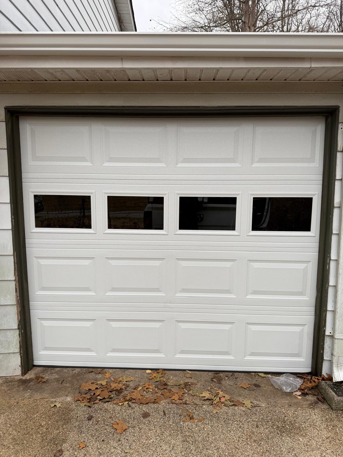 Garage door after professional service