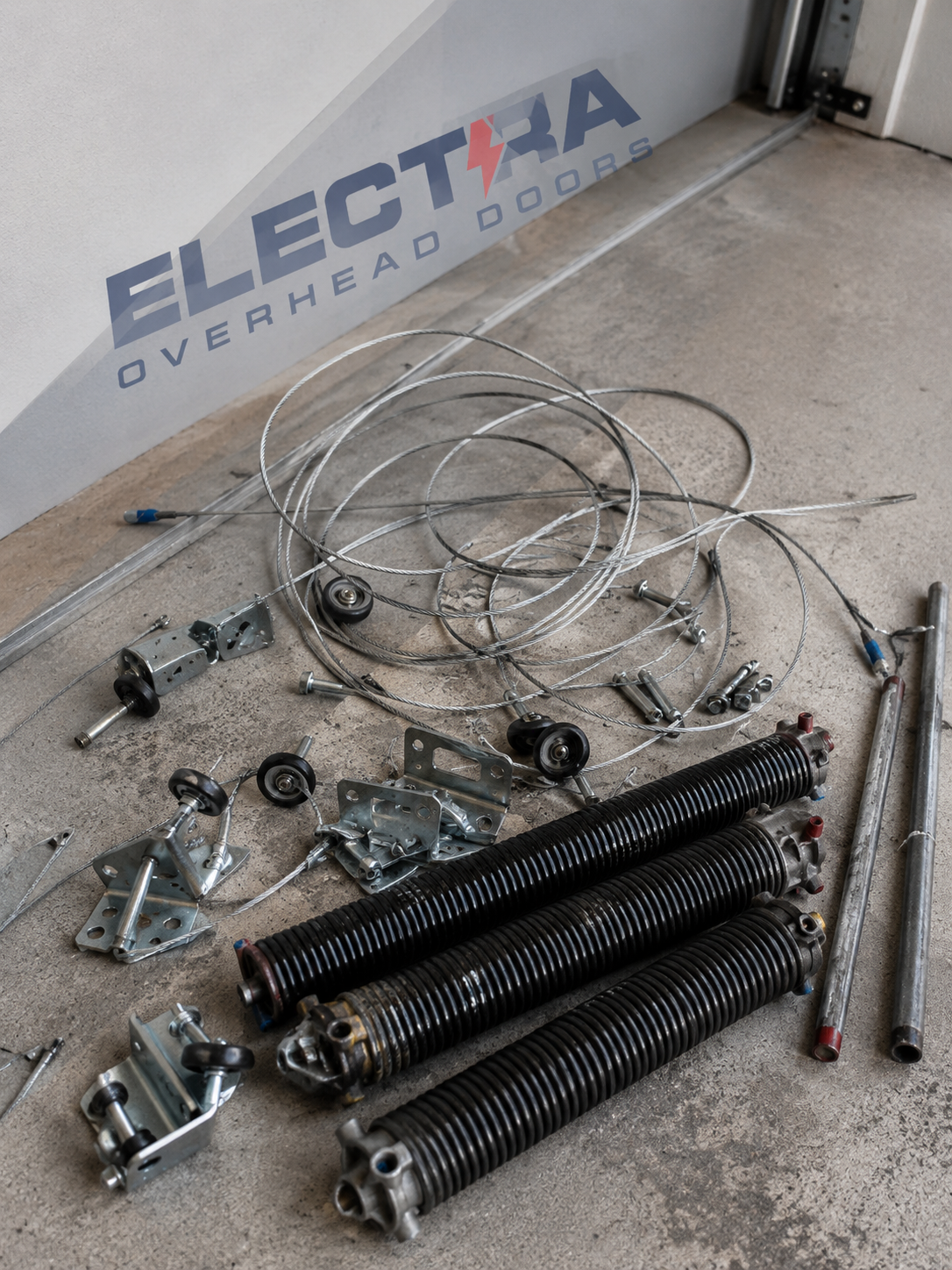 Garage door cable and roller repair