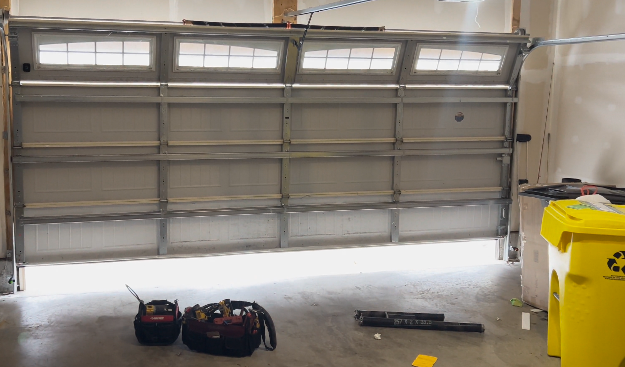 Residential garage door replacement project