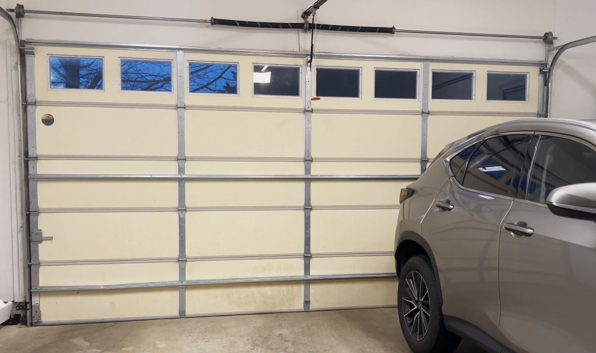 Residential garage door installation